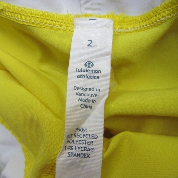 Lululemon Step Lively Crop Capri Pants Yellow - Picture 7 of 7